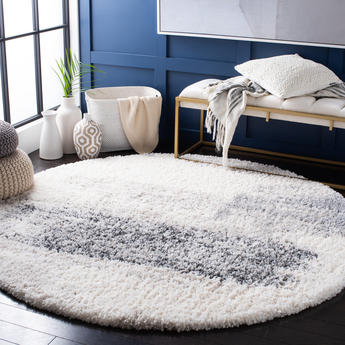 Safavieh Clearance Fontana Shag FNT892A Ivory Rug