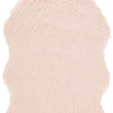 safavieh clearance faux sheep skin fss115u light pink rug