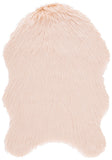 safavieh clearance faux sheep skin fss115u light pink rug