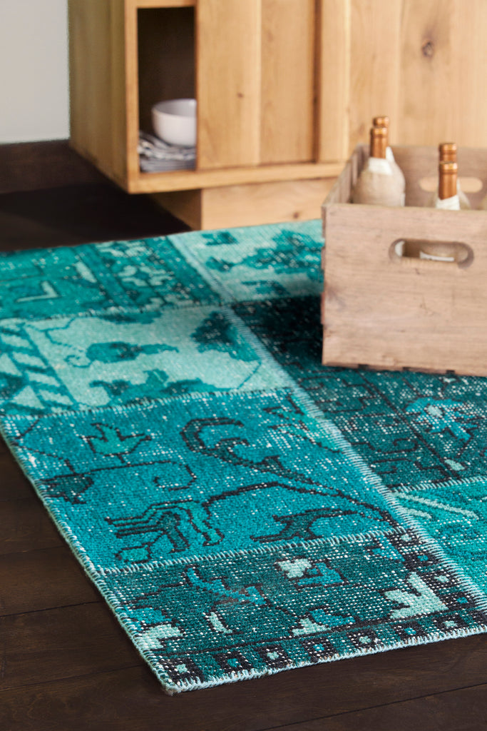 chandra fusion fus 26303 teal rug