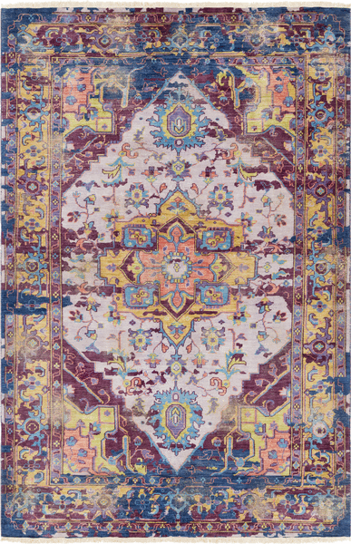 Surya Closeout Festival FVL-1004 Light Purple Rug
