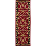 Surya Rug Co. Crowne  Runner Burgundy Rug | Runner Rugs | Rugs Done Right 