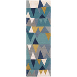 Surya Rug Co. Kennedy Runner Aqua Rug | Runner Rugs | Rugs Done Right 