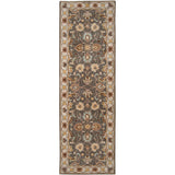 Rectangular Hand Tufted Surya Charcoal Rug | Persian Rugs | Rugs Done Right