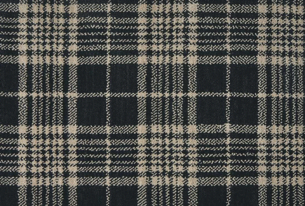 Rugs Done Right Custom Gingham Plaid GINGP Black Rug