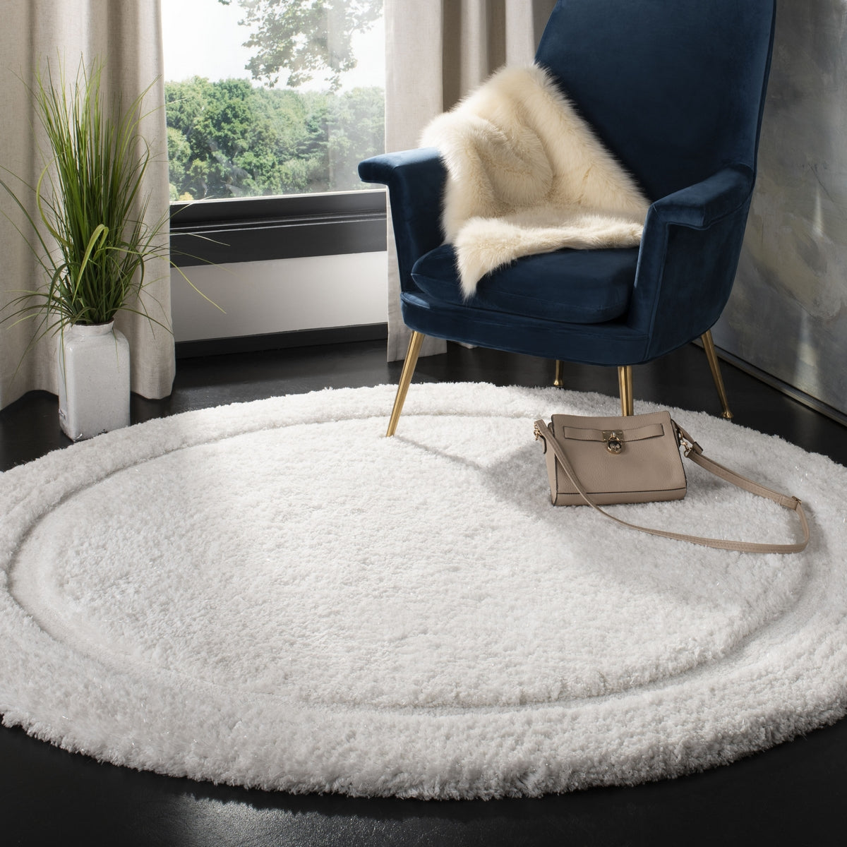 safavieh clearance glamour shag gls101a ivory rug