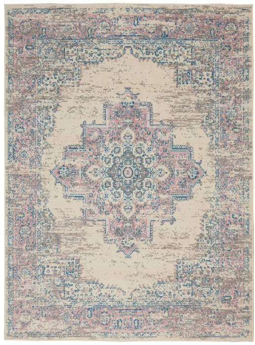 Nourison Clearance Grafix GRF14 Ivory Pink Rug