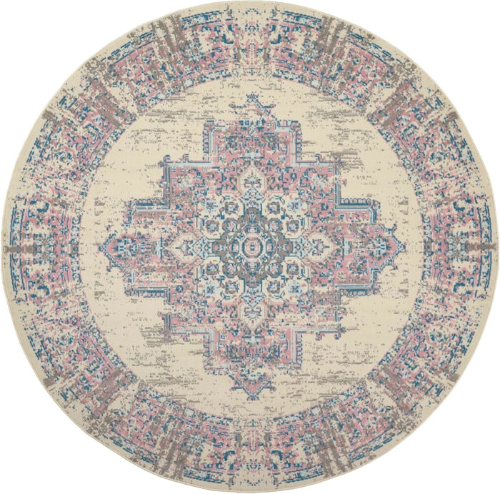 Nourison Clearance Grafix GRF14 Ivory Pink Rug