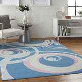 Nourison Clearance Grafix GRF21 Blue Multi Colored Rug