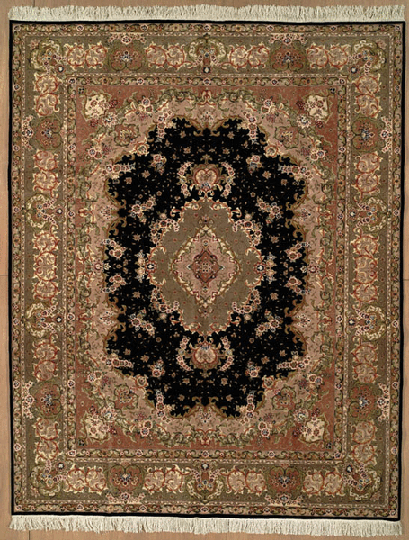 Shalom Brothers Tabriz GS23-28 Black Rug