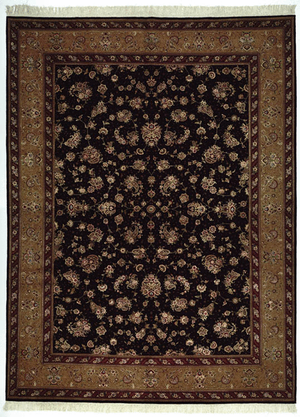 Shalom Brothers Tabriz GS23-35 Black Rug