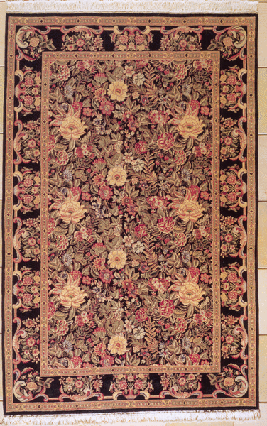 Shalom Brothers Varamin GS-16-28A Black Rug