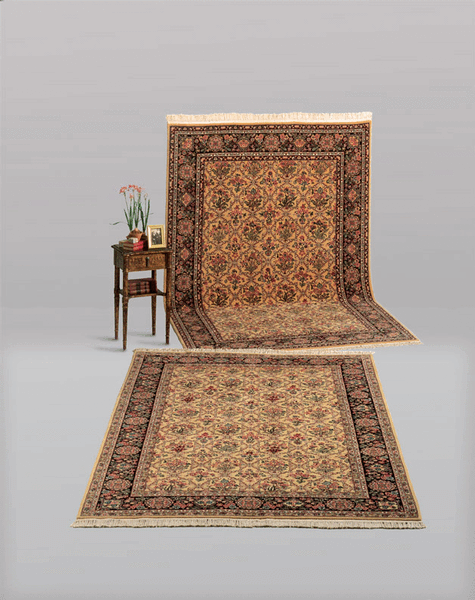 Shalom Brothers Varamin GS-16-30B Sandstone Rug