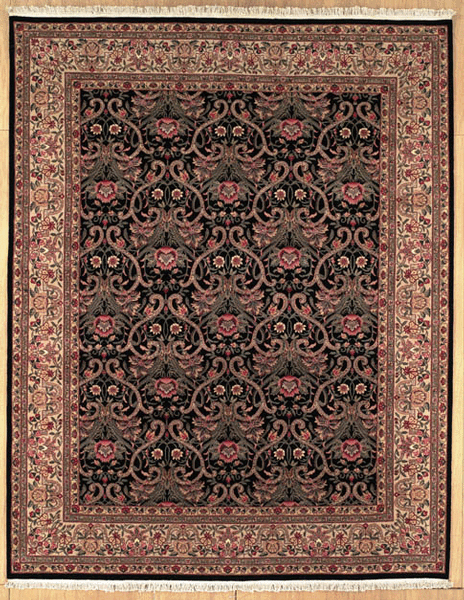 Shalom Brothers Varamin GS-16-9C Black Rug