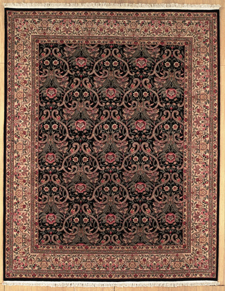 Shalom Brothers Varamin GS-16-9C Black Rug