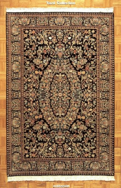 Shalom Brothers Yazd GS-20-12A Black Rug