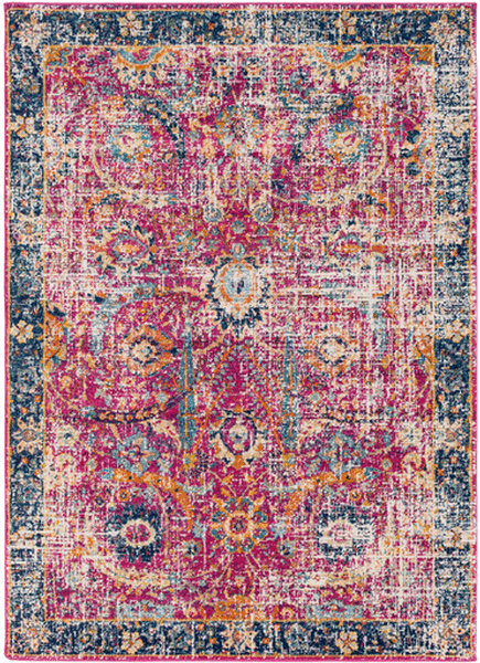 Rectangular Surya Rug Co. Harput  Raspberry Rug | Raspberry Rugs | Rugs Done Right 