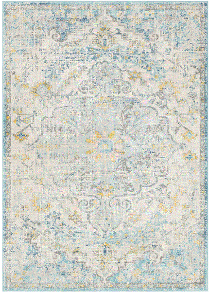 Rectangular Surya Rug Co. Harput Teal Rug | Teal Rugs | Rugs Done Right 