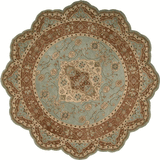 Nourison Clearance Heritage Hall HE16 Aqua Rug
