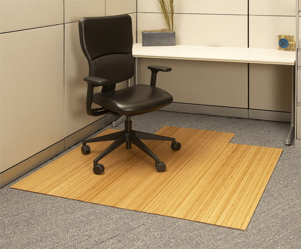 Anji Mountain Bamboo Rug, Co. Bamboo Desk Chair Mat AMB24008 Natural Rug