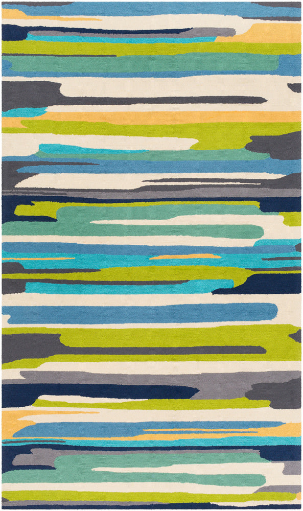 Abstract Surya Rug Co. Rain Aqua Rug | Aqua Rugs | Rugs Done Right 