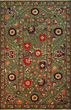 Tibet Rug Company Suzani SUZANI13 Green Rug
