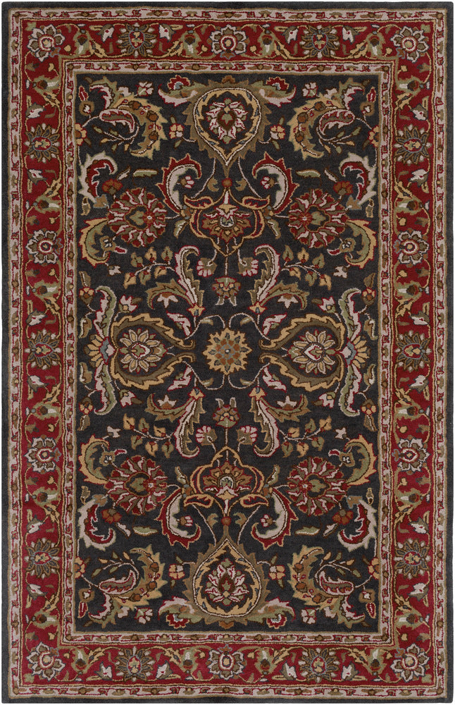 Rectangular Surya Middleton Black Rug | Traditional Rugs | Rugs Done Right