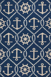 Kas Oriental Harbor 4220 Navy Rug
