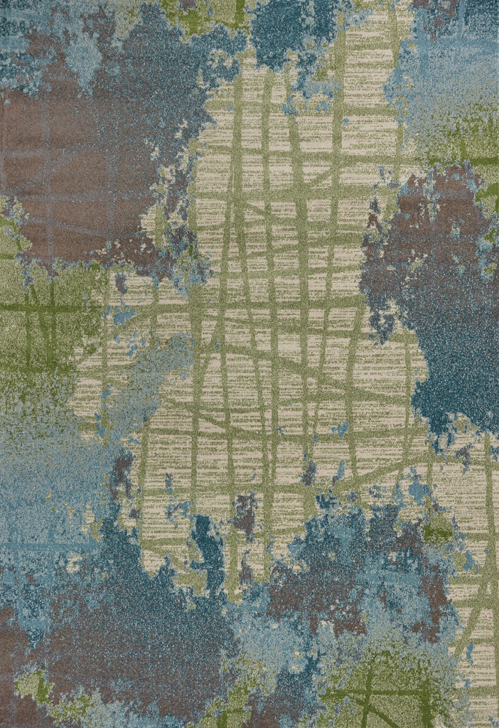 Kas Oriental Illusions 6207 Blue Green Rug