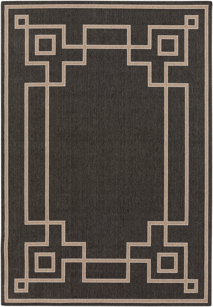 Surya Rug Co. Alfresco Charcoal Rug | Geometrical Rugs | Rugs Done Right 