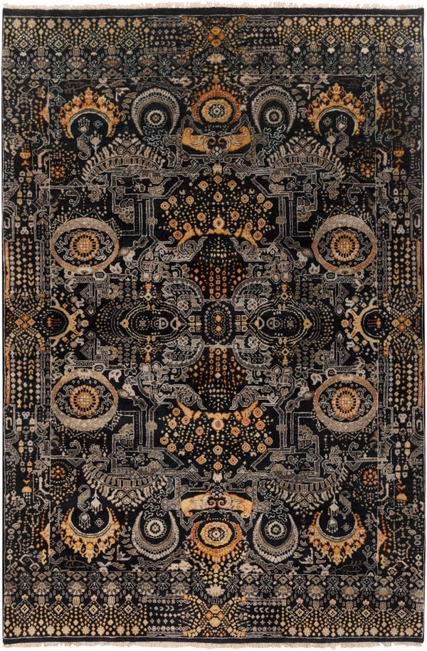 Surya Rug Co. Empress Black Rug  | Traditional Rugs | Rugs Done Right 