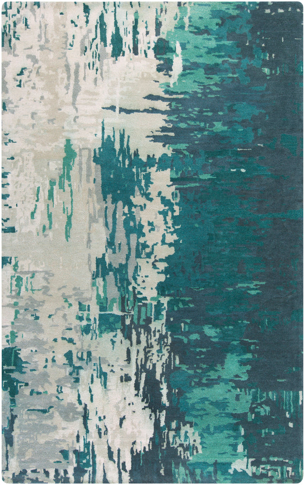 Surya Rug Co. Banshee Teal Rug | New Zealand Rugs | Rugs Done Right 