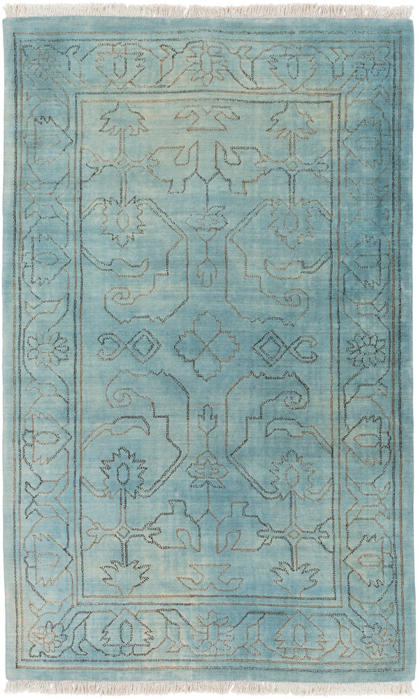 Rectangular Surya Rug Co. Wilmington Teal Rug | Teal Rugs | Rugs Done Right