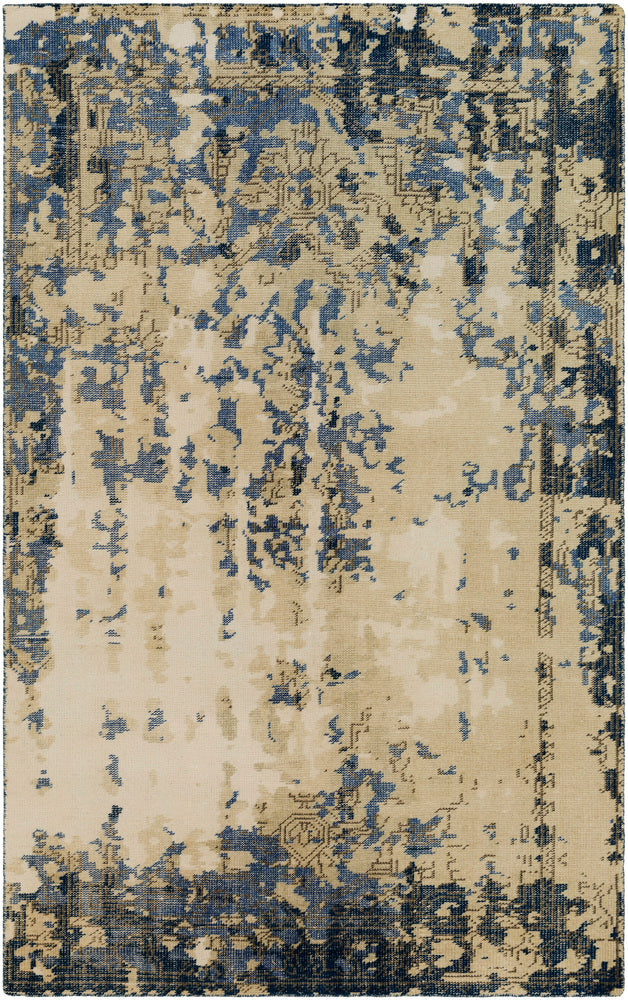 Surya Closeout Hoboken HOO-1018 Blue Rug