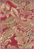 Surya Rug Co. Riley Burgundy Rug | Paisley Rugs | Rugs Done Right 