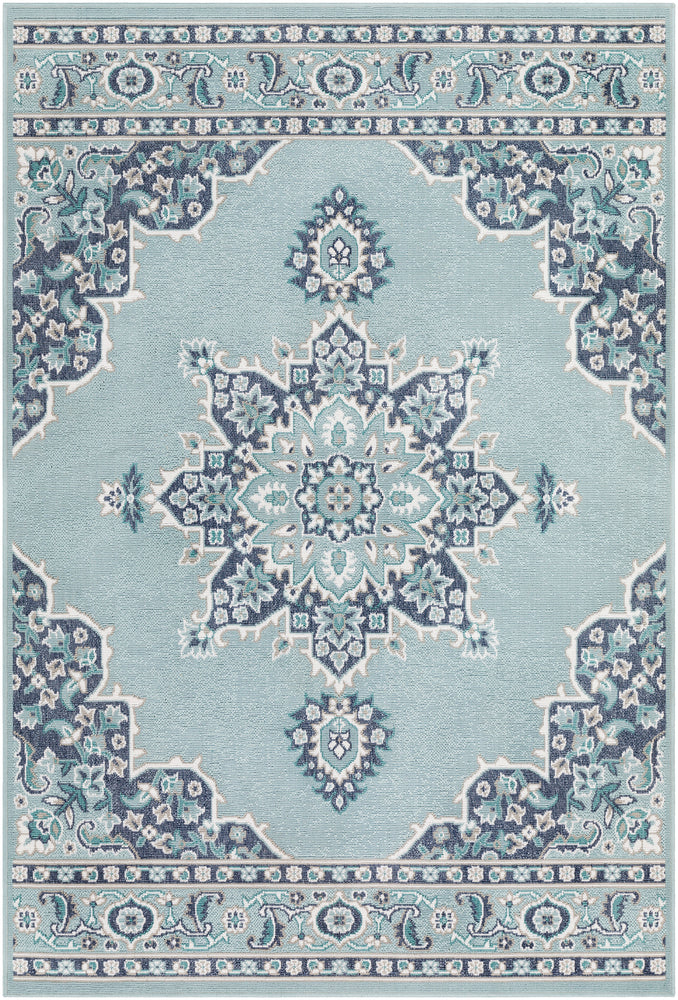 Surya Rug Co. Alfresco Teal Rug | Teal Rugs | Rugs Done Right 