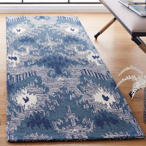 safavieh clearance ikat ikt652m blue rug