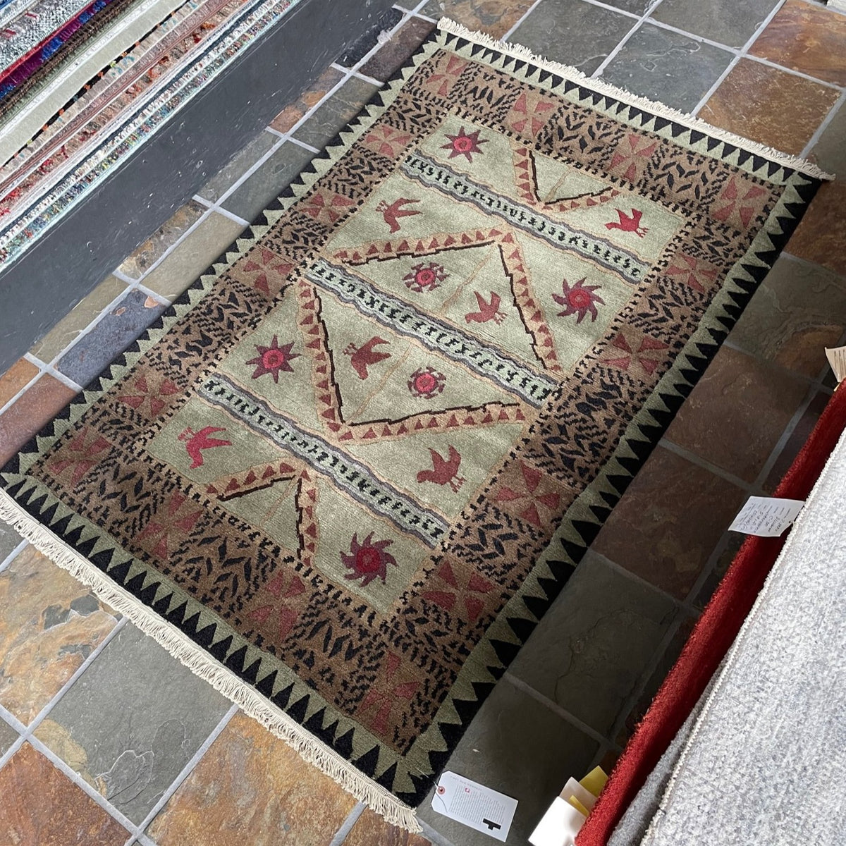 Tibet Rug Company 60 CT SUNDIAL Olive Rug