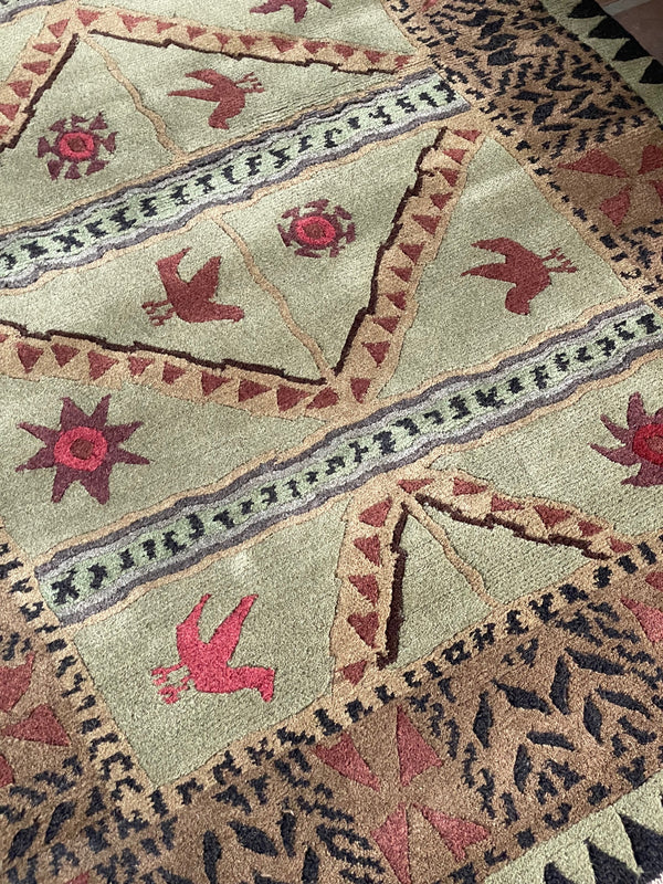 Tibet Rug Company 60 CT SUNDIAL Olive Rug
