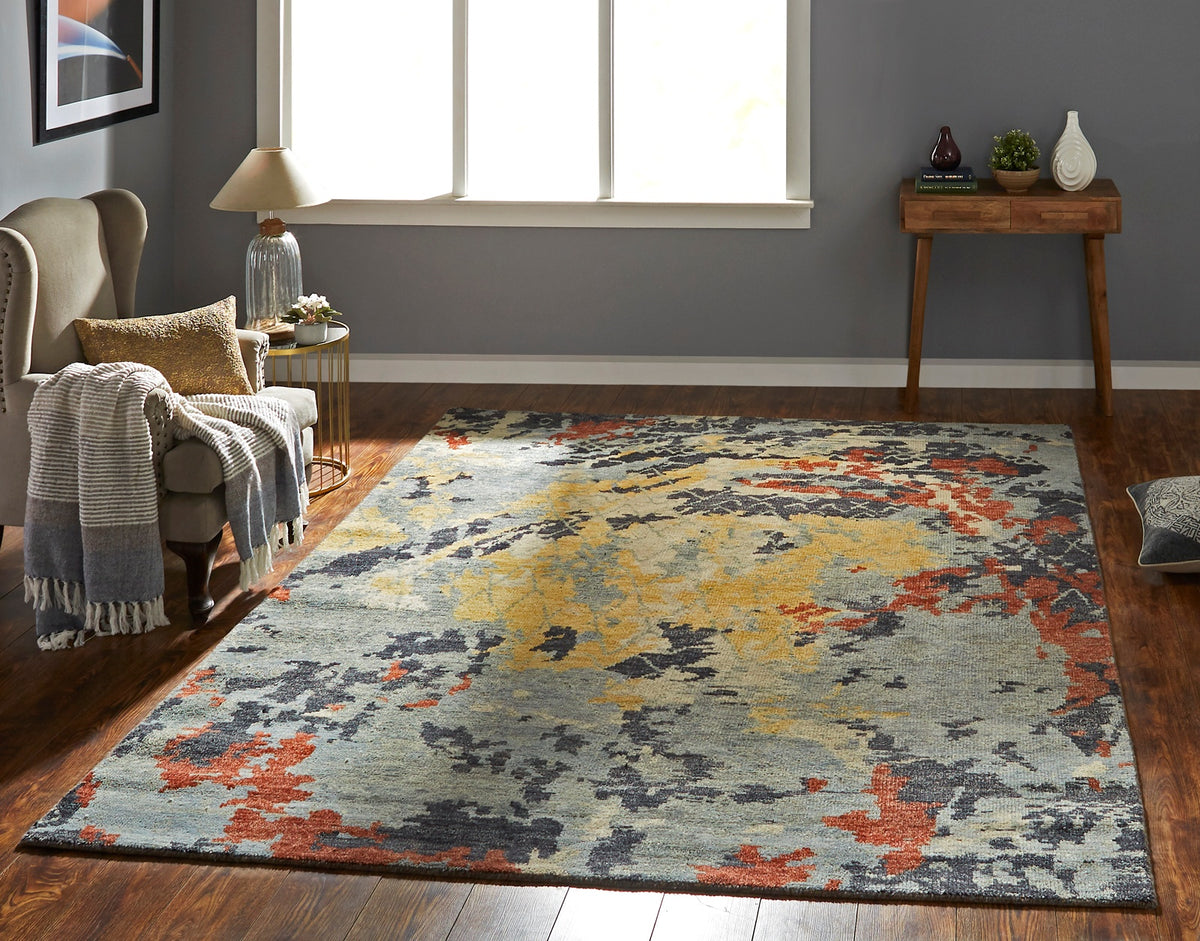 Rugs Done Right Lakeville IN52 Blue Tones / Multi Rug