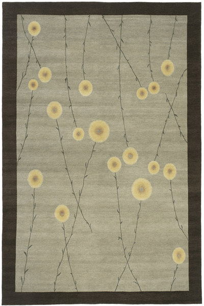 Tibet Rug Company 100 CT JARDIN Taupe Rug