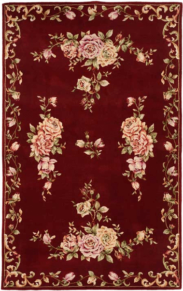 HRI Botanical JB03C Burgundy Rug