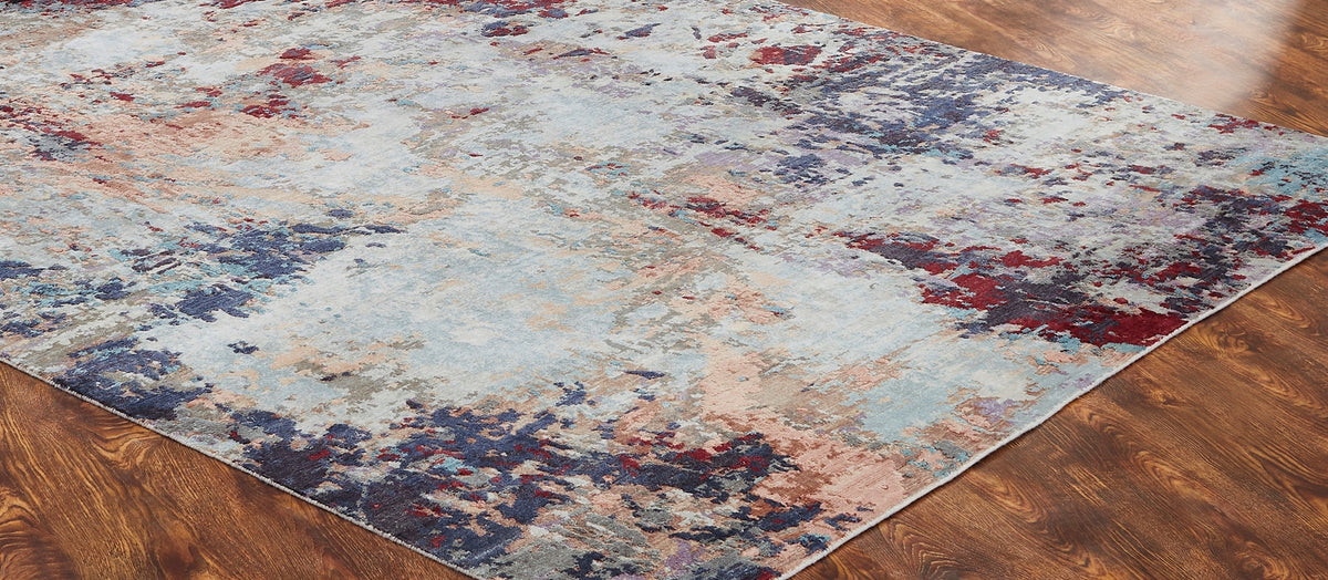 Rugs Done Right Jules NN80 Blue Tones Merlot Rug
