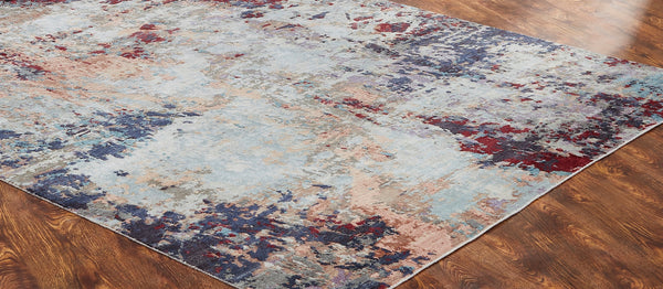 Rugs Done Right Jules NN80 Blue Tones Merlot Rug