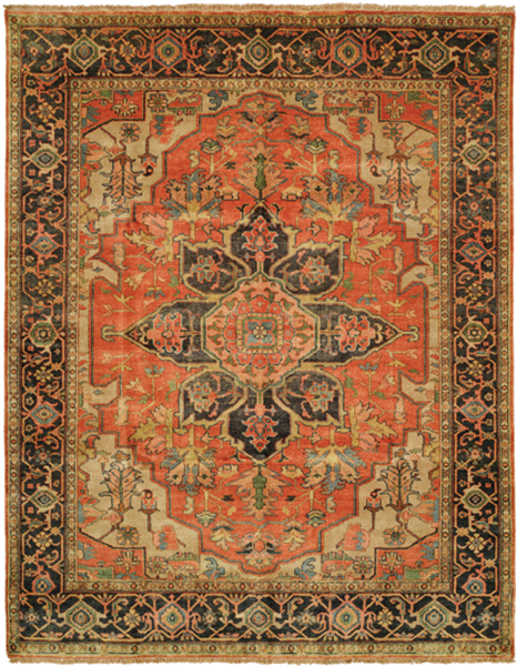Shalom Brothers Jules Serapi JS454 Burnt Orange Rug