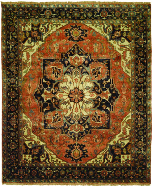 Shalom Brothers Jules Serapi JS554 Dark Amber Rug