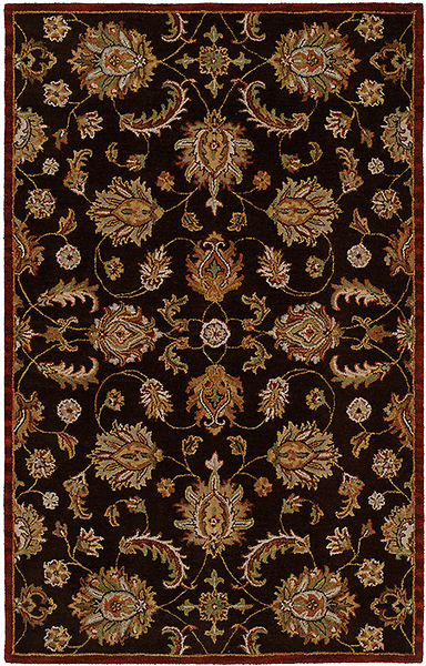 HRI Pars Kashan K2681 Chocolate Rug