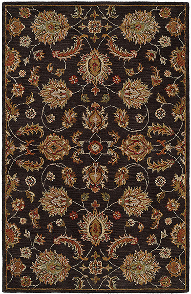 HRI Pars Kashan K2682 Charcoal Rug