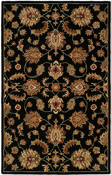 HRI Pars Kashan K2687 Black Rug
