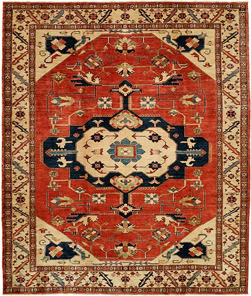 HRI Kandehar KAN02 Rust Rug